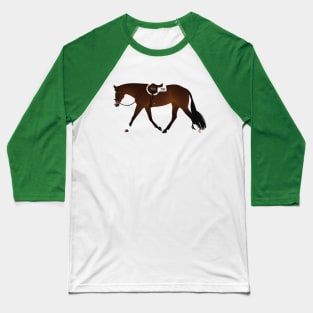 Bay Hunter Horse - Equine Rampaige Baseball T-Shirt